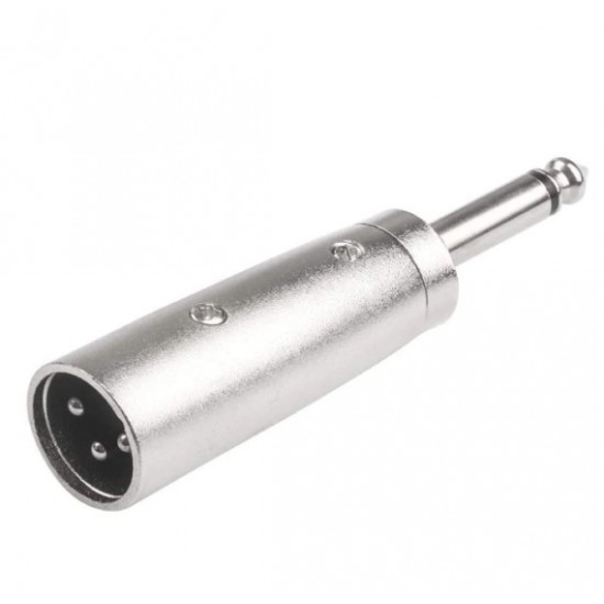 CON551 6.3mm Mono Plug to 3p XLR Male