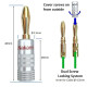 Nakamichi Speaker Connector Banana Straight Gold Plated