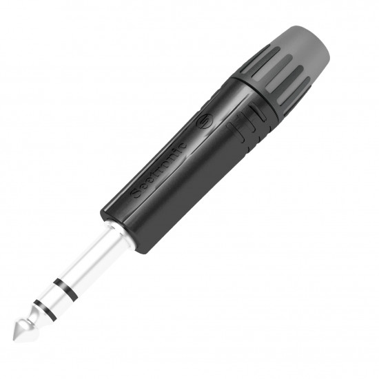 CON038 MP3X-B SEETRONIC 6.35MM STEREO PLUG BLACK