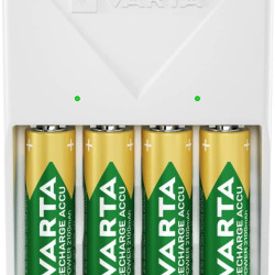 PWR105 Varta Plug Battery Charger 4 x AA/AAA (with 4 x AA batteries included)