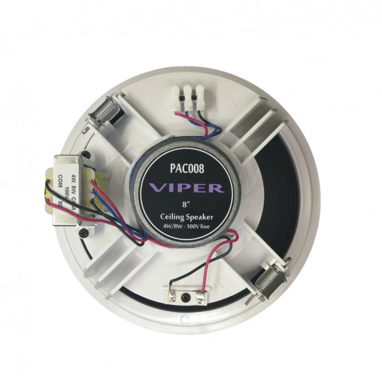 PAC008 8inch Ceiling Speaker with 100V Line Transformer 4W/8W 